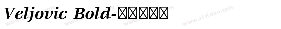 Veljovic Bold字体转换